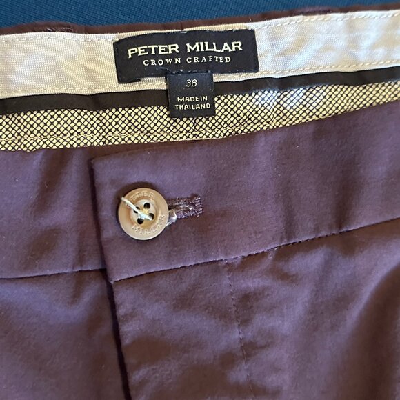 Peter Milar golf shorts, size 38" waist - purple, powerful, lots of life left! - Picture 1 of 4